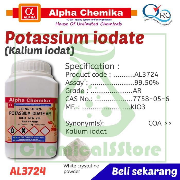 Potassium Iodate Kio3 Alpha Chemik Repack #Gratisongkir