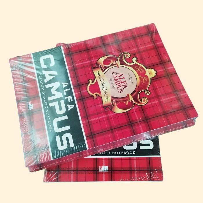 buku tulis panjang ALFA CAMPUS, 1 PACK ISI 10 BUKU Stationery