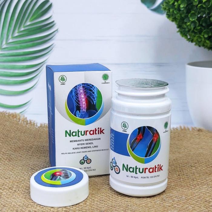 READY Terlaris Kapsul Naturatik Asli Obat Herbal Naturafit 50 Kapsul Mengatasi Nyeri Sendi Promoo