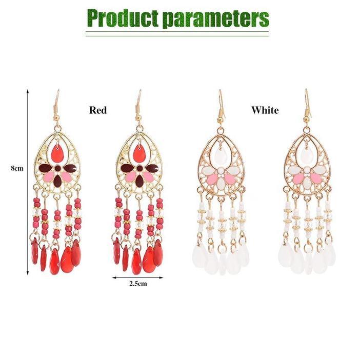 Anting Rumbai Etnik Vintage Bali Panjang Hijab Pesta Bohemian Bohemia India