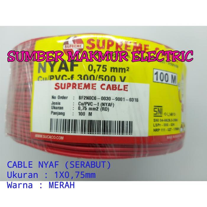 Cable Nyaf 0,75Mm / Kabel Nyaf Serabut 0,75Mm Supreme