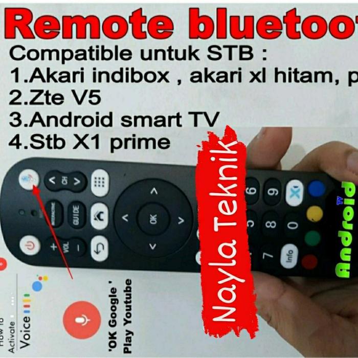 Promo Remote Stb Android Tv 4K Support Bluetooth+Voice Google Assistant Original