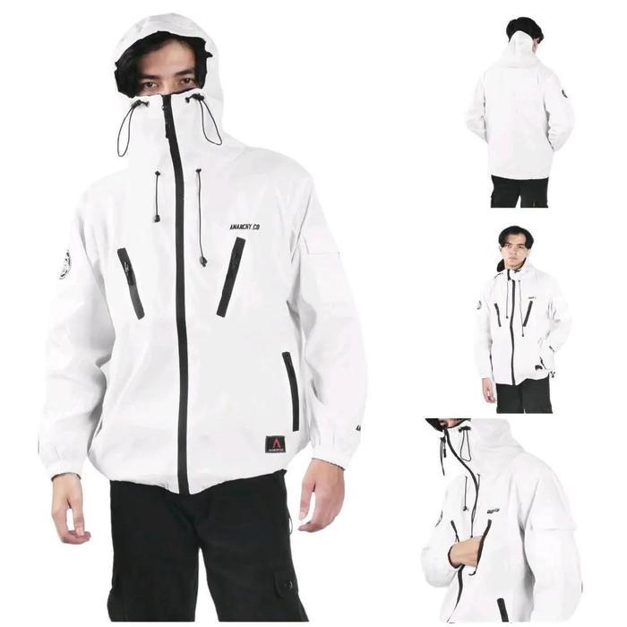 Eiger Sport - Jaket Pria Gorpcore Parasut Waterproof Outdoor Winbreakers Casual Anti Air Goratex
