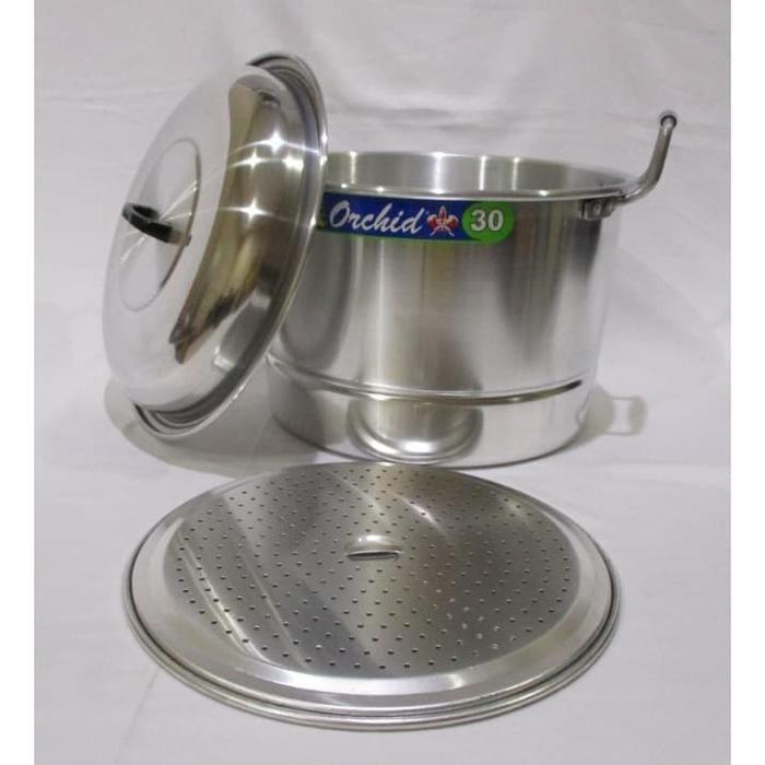 Panci Sarang Serbaguna Orchid - Panci Langseng Aluminium 30