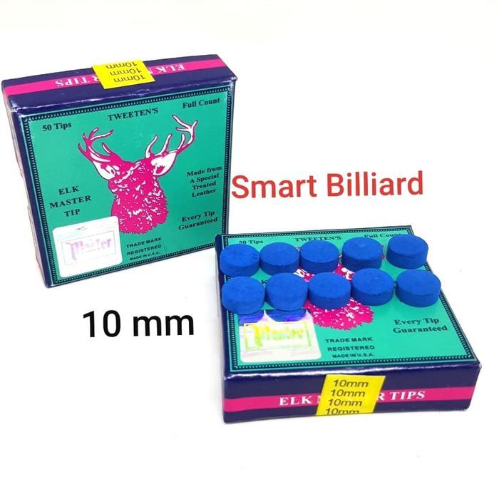 Master Tips Lokasi - 10 mm KW China - Eceran 10 pcs - Billiard Cue Tip