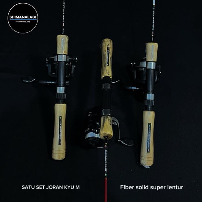 Satu set joran casting wader KYU M Joran super lentur Joran shimanalagi