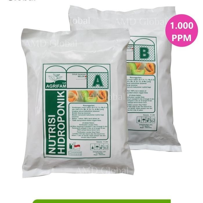 

Promo Nutrisi Hidroponik Ab Mix Buah Melon Agrifam 5 Liter Tbk