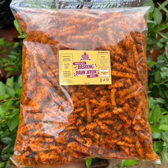 

SERING JONTOR (1 KG) BASRENG DAUN JERUK BENTUK STIK RASA PEDAS ASIN