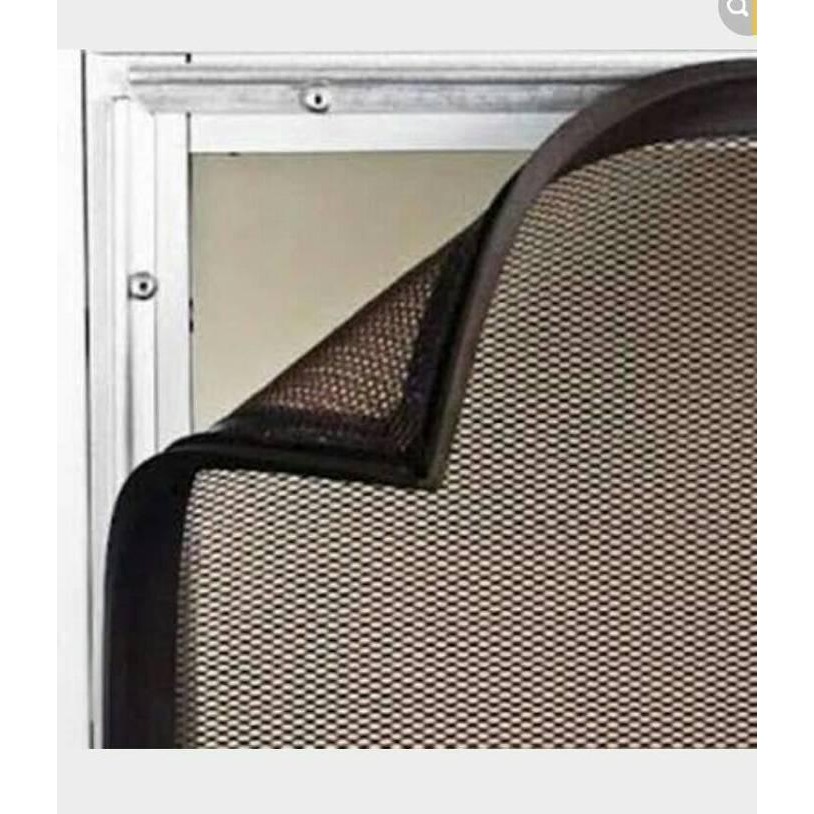 Kasa Nyamuk Fiberglass List Karet Lubang Angin Coklat