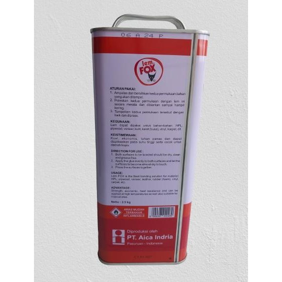 

LEM FOX KUNING 2,5 KG ORIGINAL PEREKAT SERBAGUNA