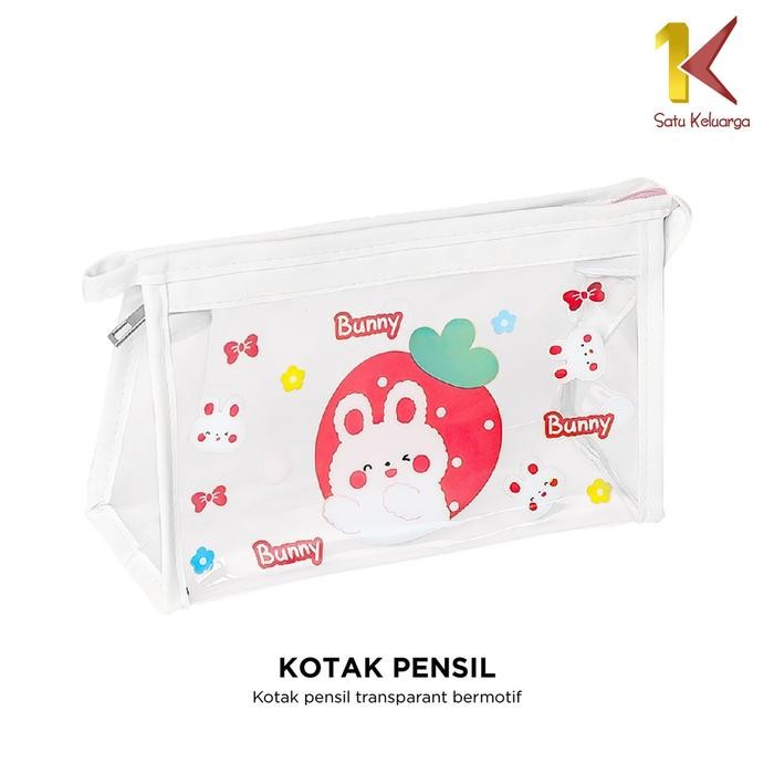 

[COD] SK A60 Tempat Pensil Transparan Motif Kartun Tas Pouch Kosmetik Serbaguna