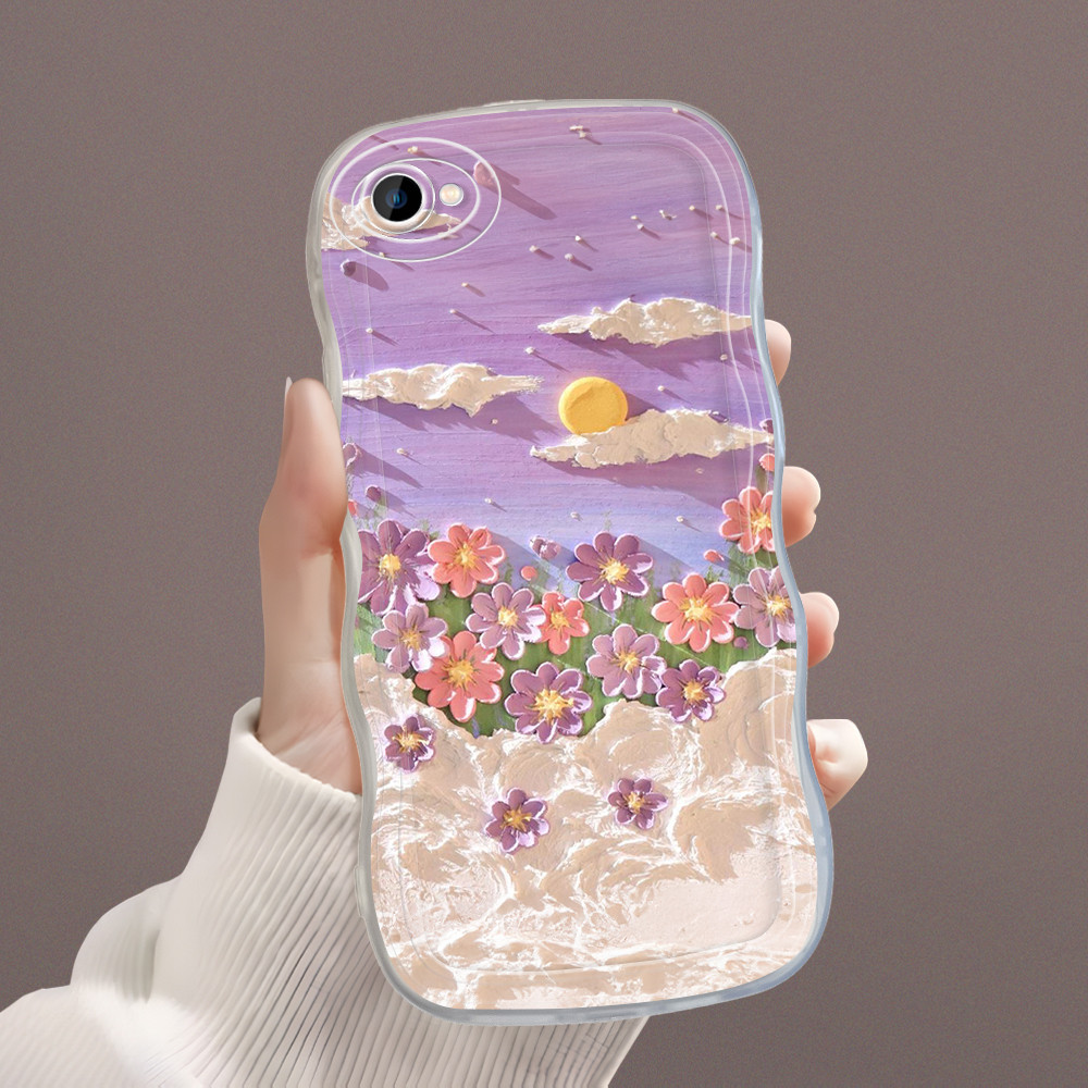 Casing Hp Untuk VIVO V5 Plus X9 X9S 1611 Case Softcase Kesing Soft Cassing Bunga 4132