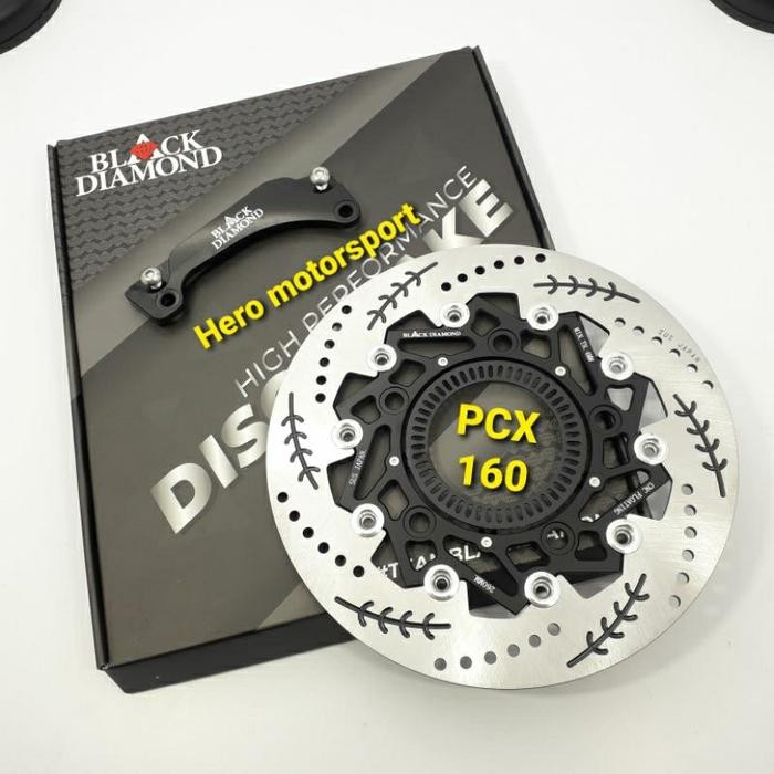 Disc Piringan Cakram Depan Pcx 160 Abs Piringan Nyatuh Sensor 260Mm Plus Breket Blackdiamond