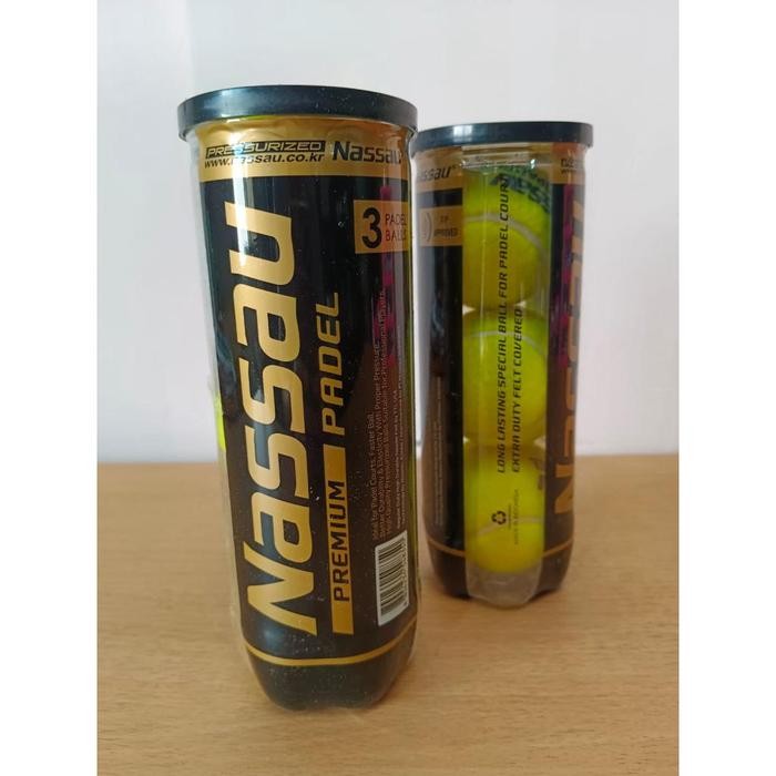 NASSAU PREMIUM PADEL BOLA TENIS NASSAU PREMIUM BOLA NASSAU PRO PADDLE BALL TENNIS BALLS Tennis