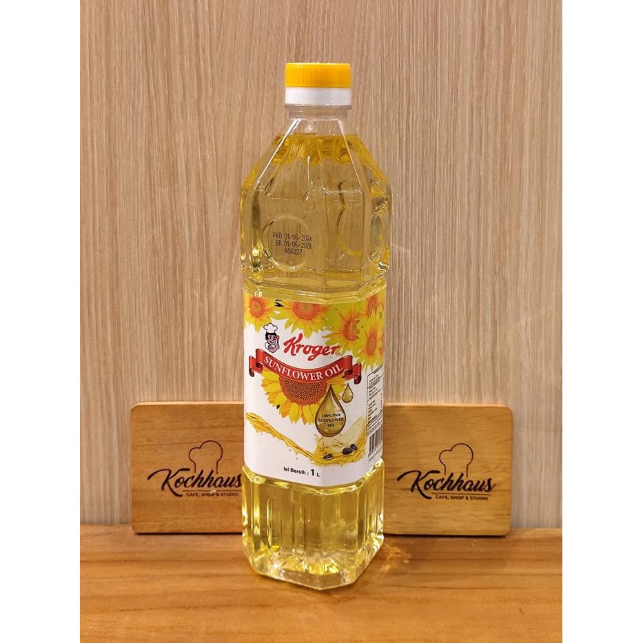 

DISKON Sunflower Oil 1L Kroger 100% Pure Minyak Biji Bunga Matahari READY STOCK