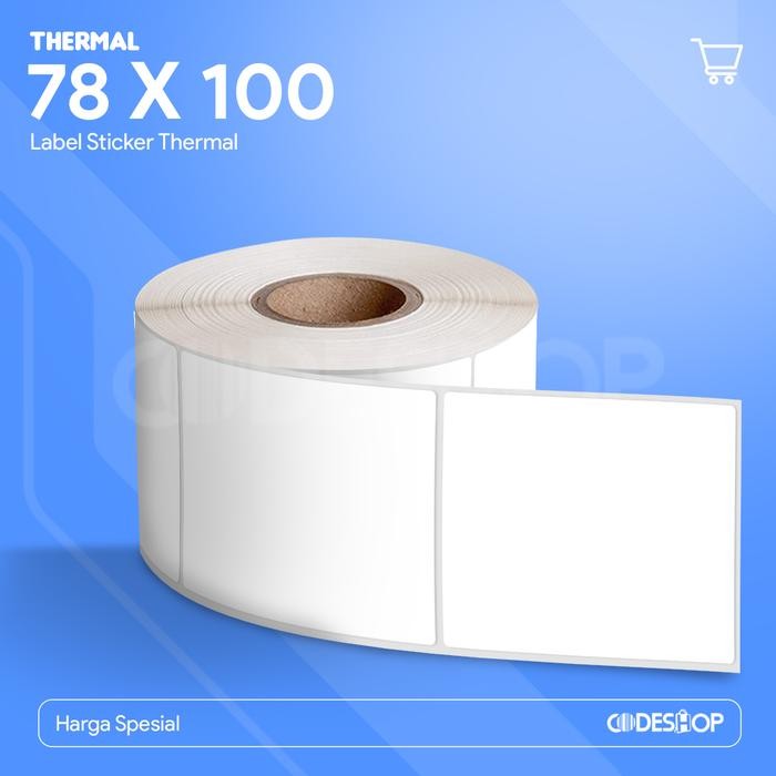 

Stiker Kertas Label Barcode Thermal ukuran 78x100mm - 78 x 100 mm