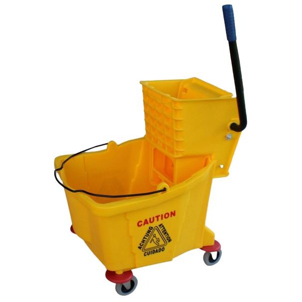 Single Bucket Kuning Mop Press Wringer 36 Liter