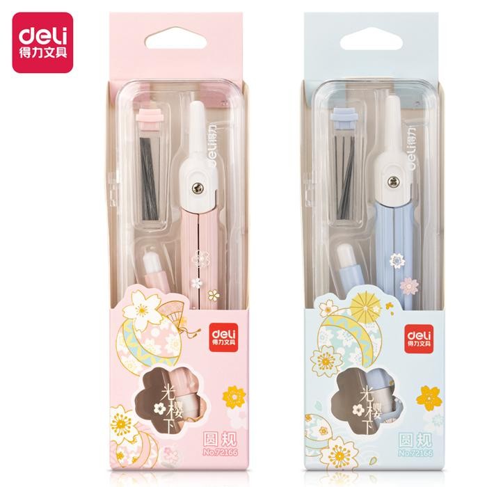 

Deli Set Alat Pengukur / School Compas Biru - Pink 72166