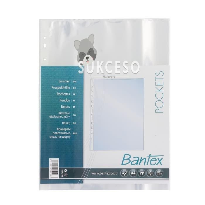 

Bantex Pocket A4 2040 08 20 Sheets/ Lembar/ Kantung PP Murah