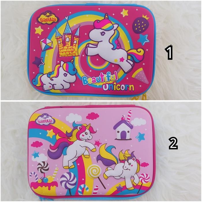 

TEMPAT PENSIL SANWA SEPERTI SMIGGLE HARDTOP MOTIF TIMBUL 3D