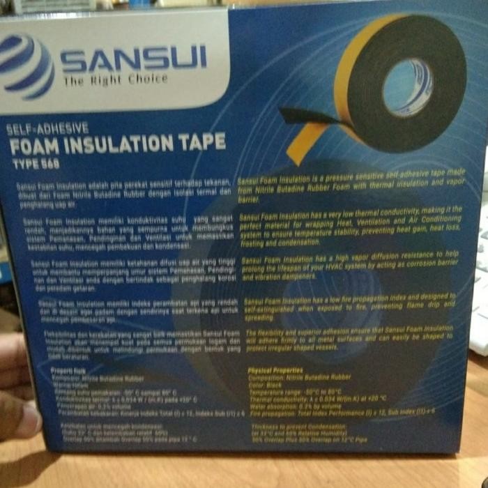 

Insulation Foam Tape Sansui Type 568 2" X 3 Mm X 10 M
