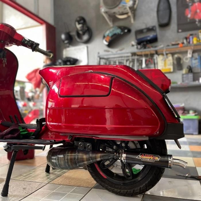 ORIGINAL KNALPOT VESPA KIRI FFA AKR23 READY STOCK