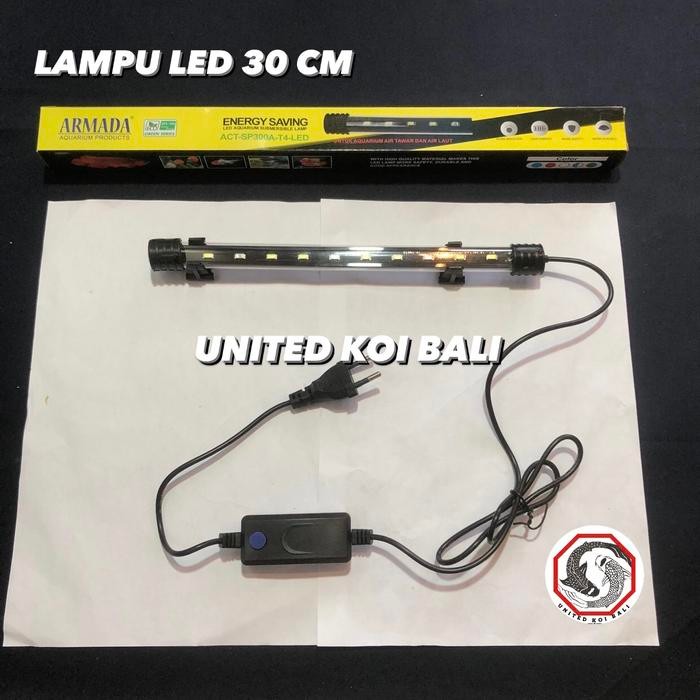 LAMPU LED AQUARIUM SP300A 30 CM LAMPU BIRU DAN PUTIH