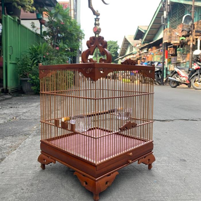 SANGKAR KANDANG WAMBI KOTAK 35x35