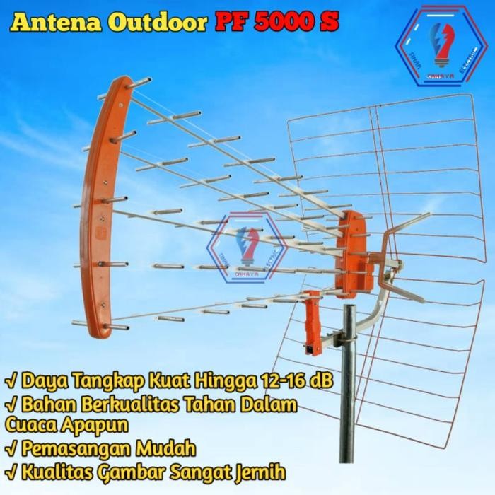 Pf 5000 Goceng Mandra Antena Luar Asli Merk Pf