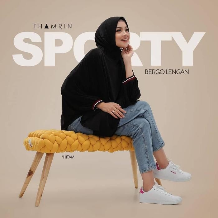 Pilihan- Jilbab Instan Hijab Khimar Bergo Lengan Sporty