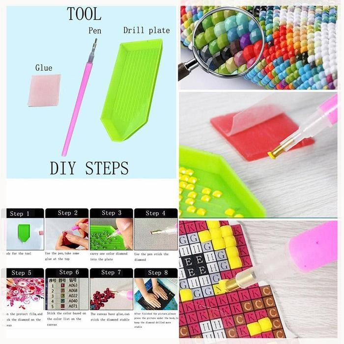 

Diamond Painting Full Round Drill Drawing Kit 5D Diy Sakura Snow Mount