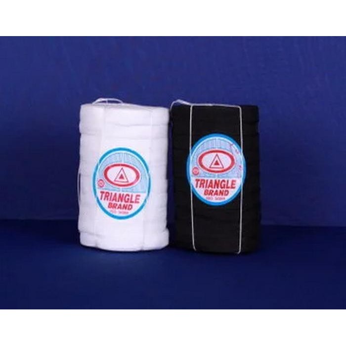 Pita Pundak / Pita Triangle jahit - Putih/ hitam / VETERBAN TRIANGLE