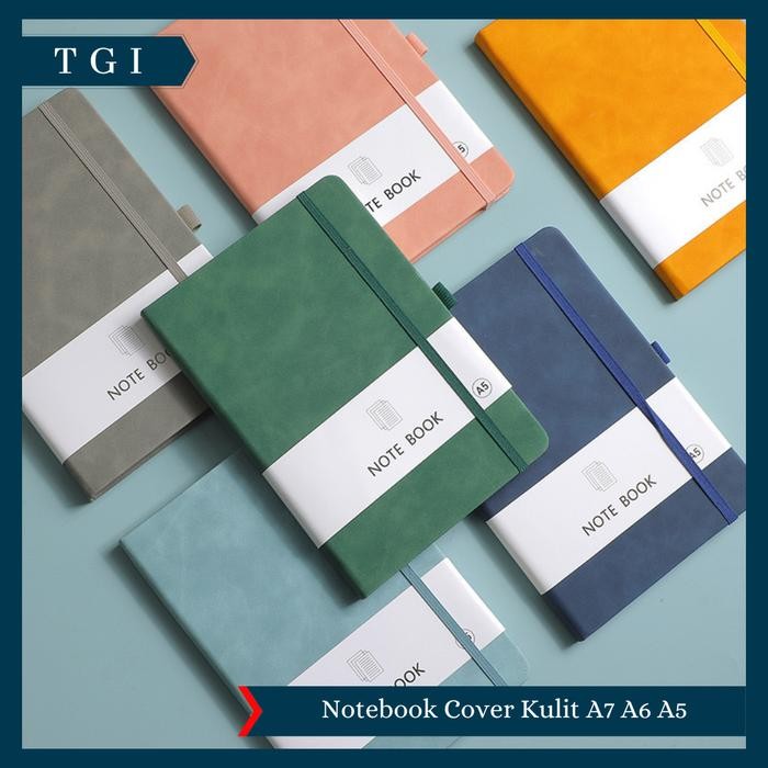 

New TGI - BUKU TULIS MEMO MOTIF GARIS 3 UKURAN NOTEBOOK COVER KULIT A7 A6 A5 BUKU DIARY CATATAN
