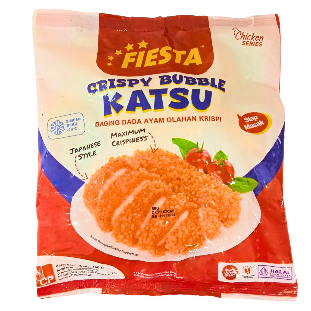 

S22393 FIESTA CRISPY BUBBLE KATSU NUGGET AYAM 400GR MAJU BERSAMA (20250911)