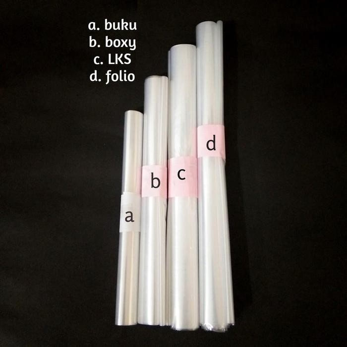 

New isi 10 pcs Sampul Buku Plastik Quarto Folio Boxy Big Boss LKS Bening atk stationery