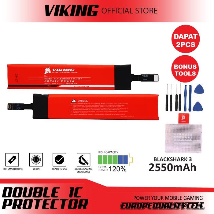 Ready VIKING Baterai Black Shark 3 - 3S BS06FA