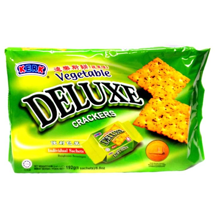 

S78133 DELUXE KERK VEGETABLE CRACKERS BISKUIT 192GR PACK MAJU BERSAMA (20250910)