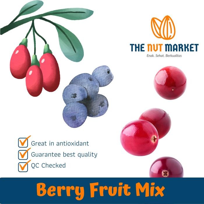 

Pilihan- 3 Berry Fruit Mix (Cranberry, Gojiberry, Blueberry)