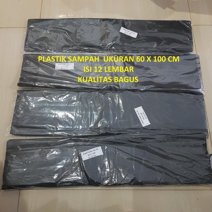 New Kantong Plastik Sampah 60x100 cm / Plastik Hitam 60x100 cm