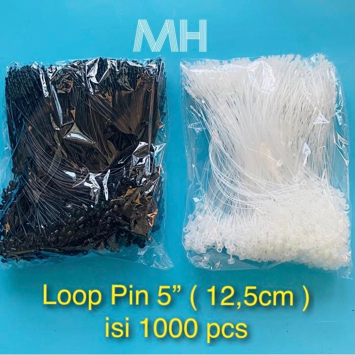 

New Loop Pin - Lock Pin - Tali Hangtag Harga Per Pak 1000pcs 5" ( 12,5cm )