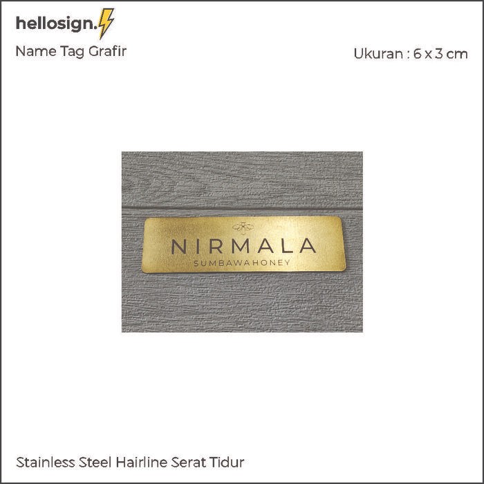 

OJ Custom Name Tag Stainless Steel Name Tag Dada Grafir