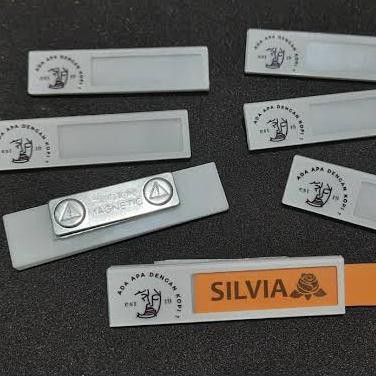 

OJ name tag reusable magnet