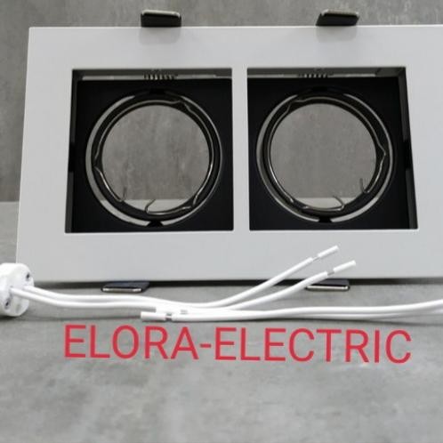 Terbaru Kap Lampu Downlight Mr16/Spotlight Sorot Led Mr16 2Gang/2 Gang -Kotak