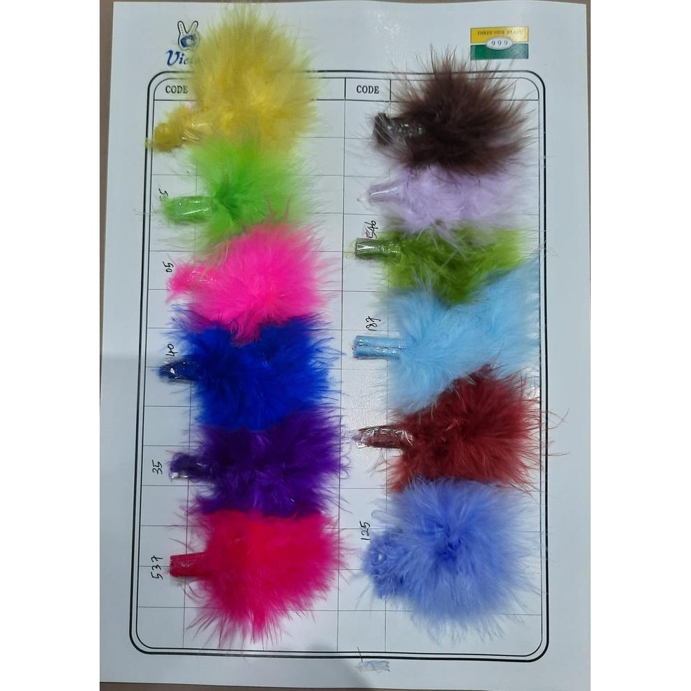 Renda Bulu-Bulu / Bulu Ayam Halus Renteng