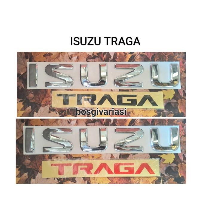 emblem isuzu traga / stiker traga / stiker emblem isuzu traga