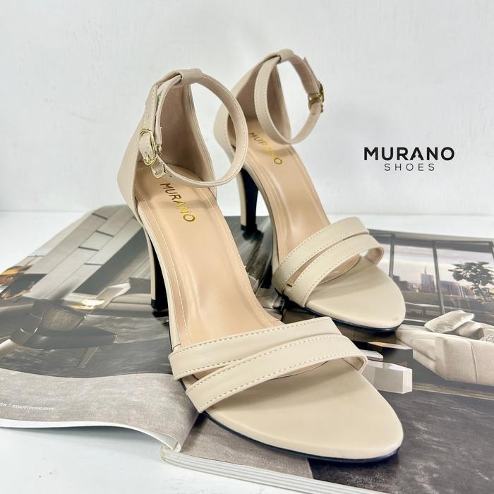 Donatello - Amora Cream Heels 10 Cm Size 31 - 46 Shoes Wanita High