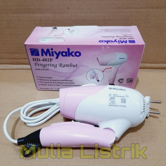 Hairdryer Miyako Hd402P Pengering Rambut Miyako Hair Dryer