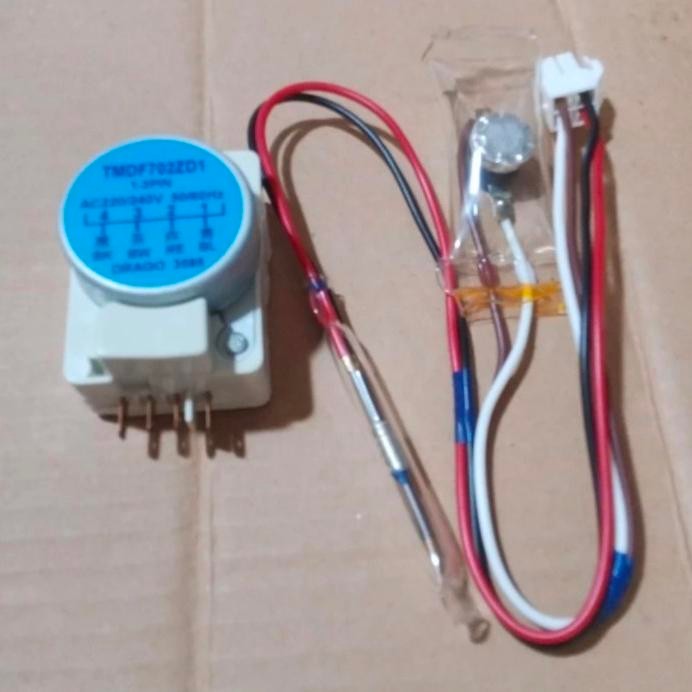 Timer Defrost Bimetal Fuse Kulkas Aqua 2 Pintu 1 Set