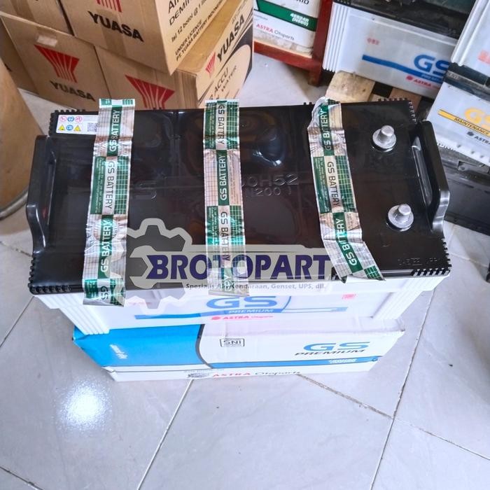 Unik Aki Gs Premium N200 12V 200Ah Original Accu Basah Gs Astra Otoparts Terlariss 