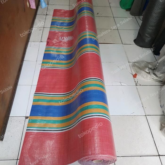 TENDA TERPAL PLASTIK LEBAR 2M TEBAL A12 PELANGI (DIJUAL METERAN)